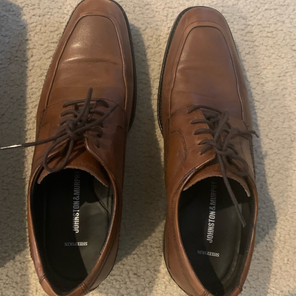 Johnson & Murphy leather oxford size 9.5 brown